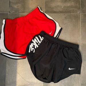 Two pair of Nike dry fit running shorts